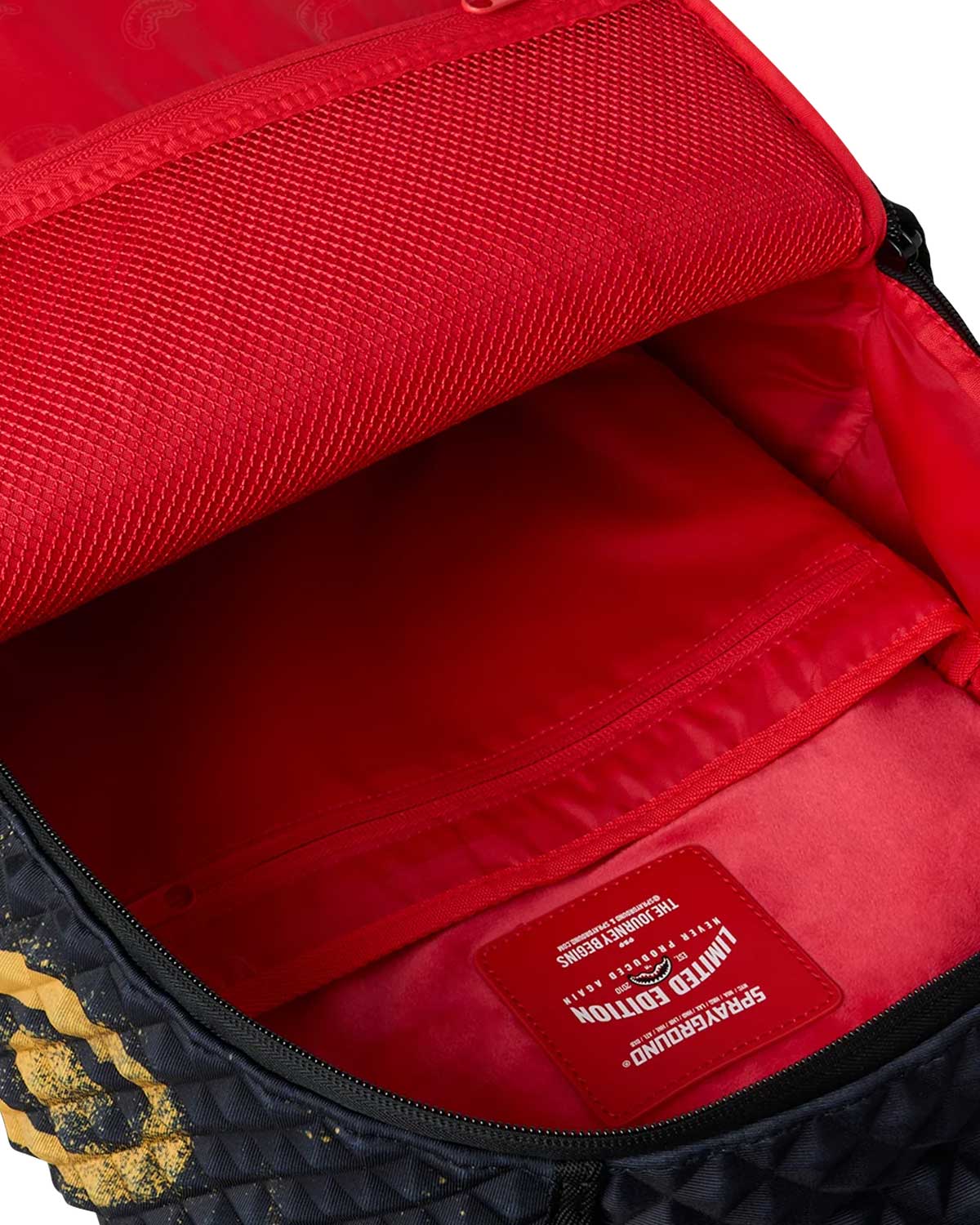 Sprayground Pyramid Stencil Shark Backpack Black